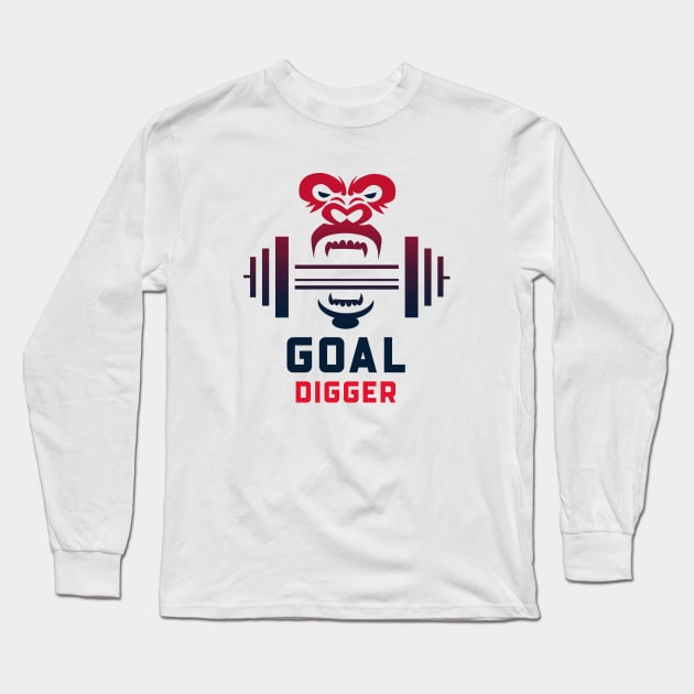 GYM Goal Digger Tee Long Sleeve T-Shirt by 7thEssentials